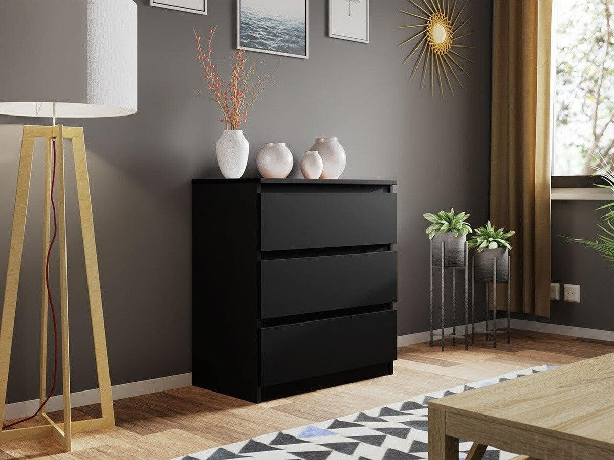 Komód MALWA M3 (Osko OK3), Szín: Fekete 5076501