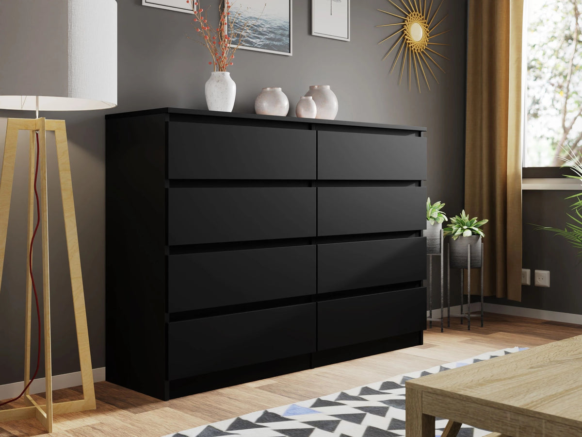 Komód MALWA M8 (Osko OK8), Szín: Fekete 5077674