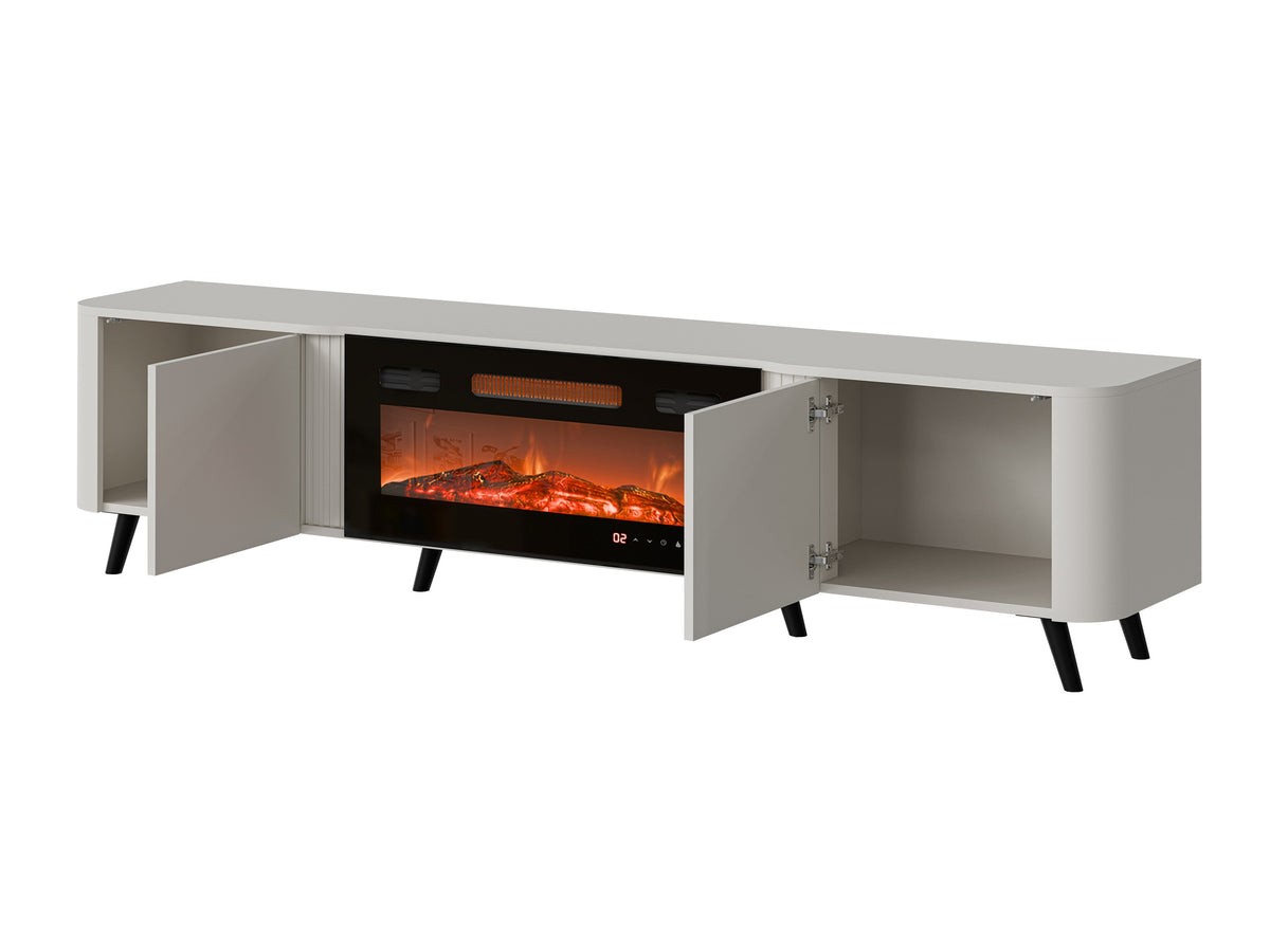 TV-állvány RTV VOLARE 200 EF + mat/ : (Fekete + Dió) 5087156