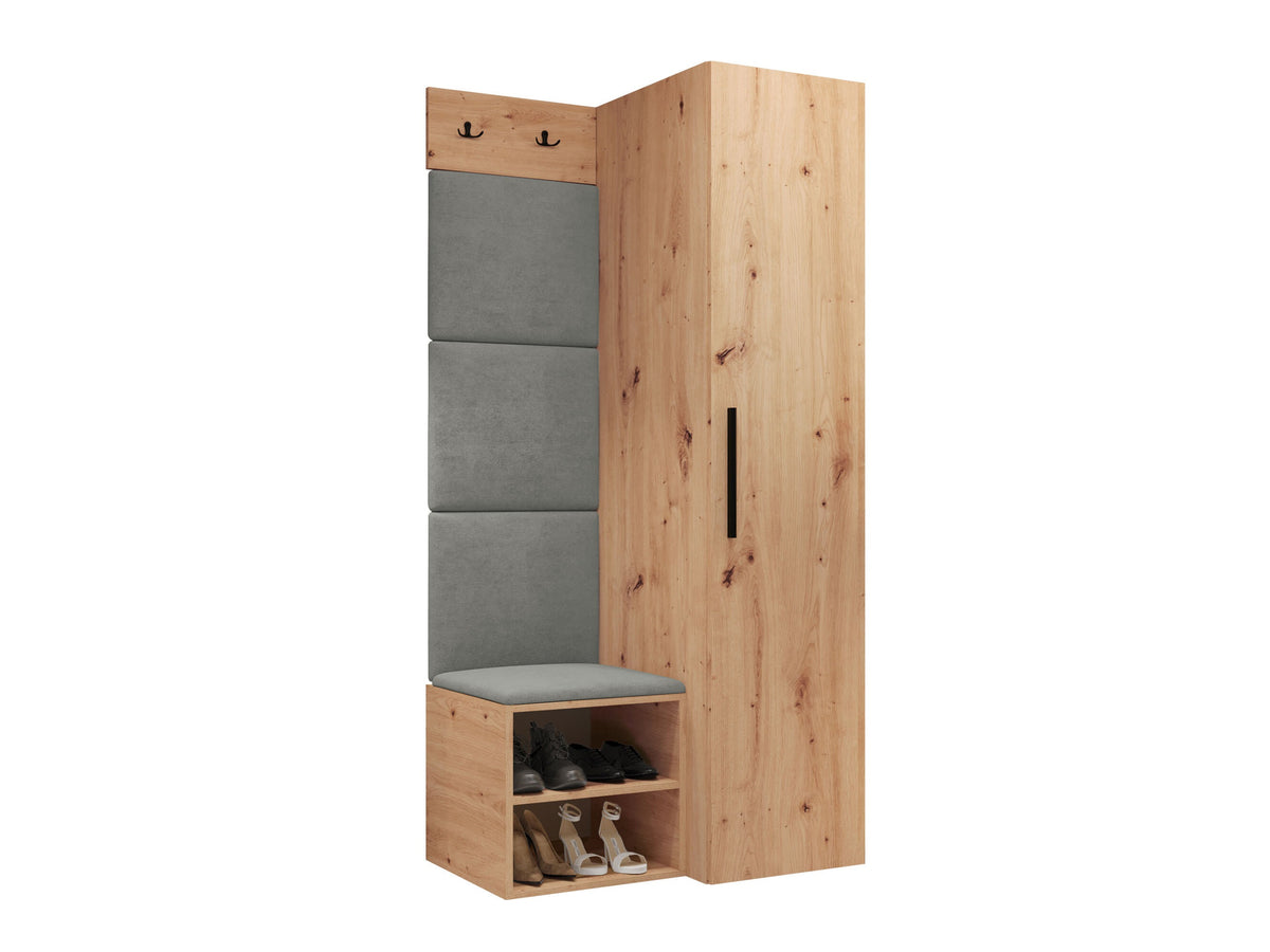 Előszoba garnitúra Garderoba MEDI III, Keret színe: Artisan tölgy, Puha falpanel színe: Polo 894 5121316