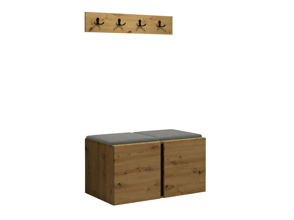 Előszoba garnitúra ORION VI (Tavasz VI), Keret színe: Artisan tölgy, Puha falpanel színe: Polo 894 5124129
