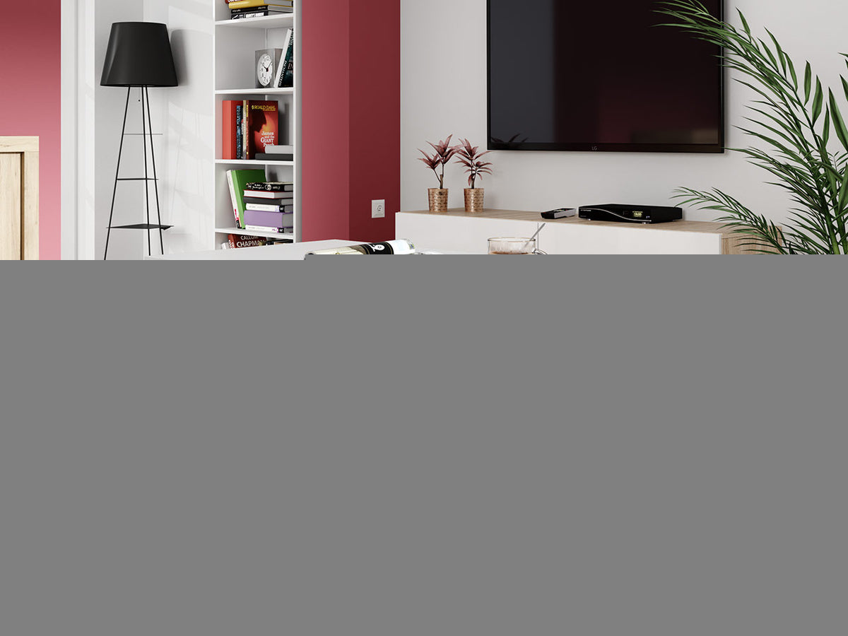 Dohányzóasztal Cube (Troy), Szín: Fehér