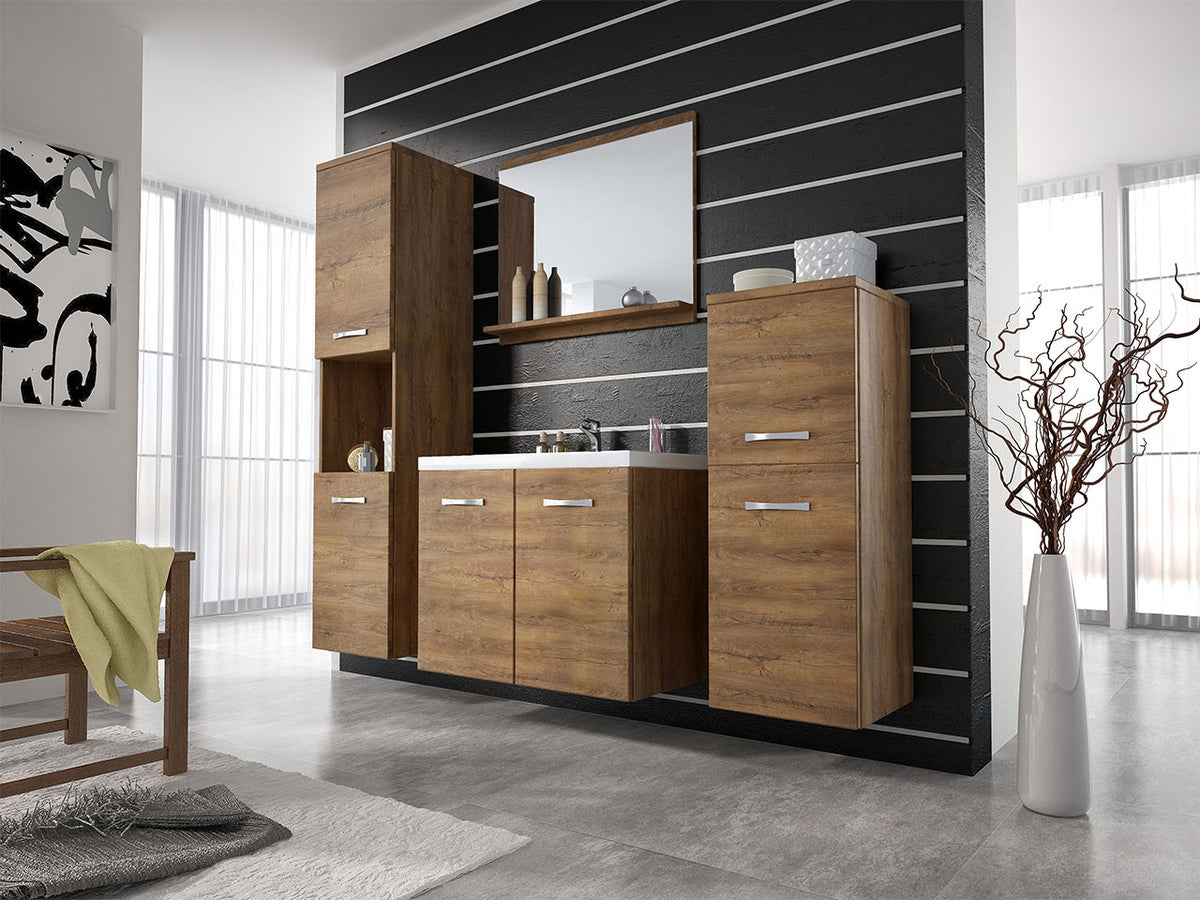 Fürdőszoba garnitúra Malo / maja (Megi I), Szín: Lefkas tölgy