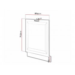 Zm 713X596 Front Retroline mosogatógép ajtó