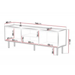 Rtv Lucca 165 3D tv-állvány