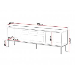 Cortina Rtv 180 Ef + Kominek tv-állvány