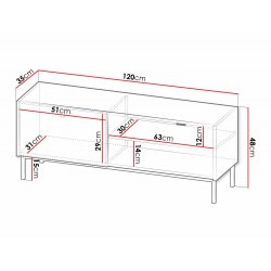 Rtv Nutero 1Kw tv-állvány