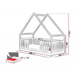 Bee 80X180 St.flex Ágy