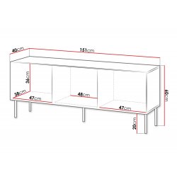 Rtv Isla 150 3D tv-állvány