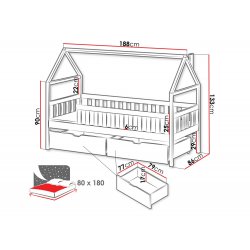 Domi 80X180 St.flex Ágy