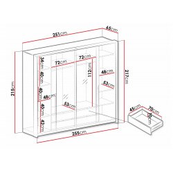 Brema 255 gardróbszekrény