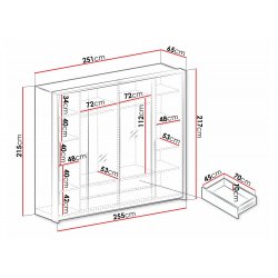 Savana 255 gardróbszekrény