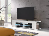 TV-állvány SMART 180 (Hanemi 180), Szín: Fehér + Fényes fehér