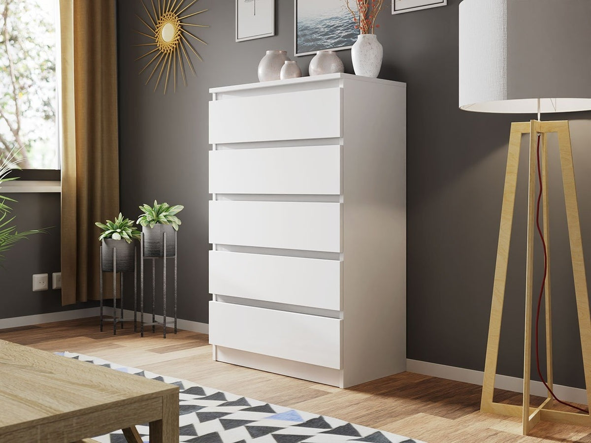 Komód MALWA M5 (Osko OK5), Szín: Fehér