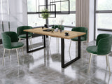 Asztal IMPERIAL (Wawik) 185x67, Szín: Artisan tölgy + Fekete