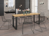 Asztal IMPERIAL (Wawik) 185x67, Szín: Artisan tölgy + Fekete