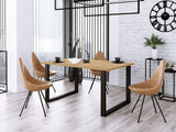 Asztal IMPERIAL (Wawik) 185x90, Szín: Artisan tölgy + Fekete