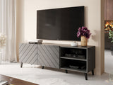 TV-állvány ABETO 150 (Zitok 150), Szín: Grafit + Fényes grafit