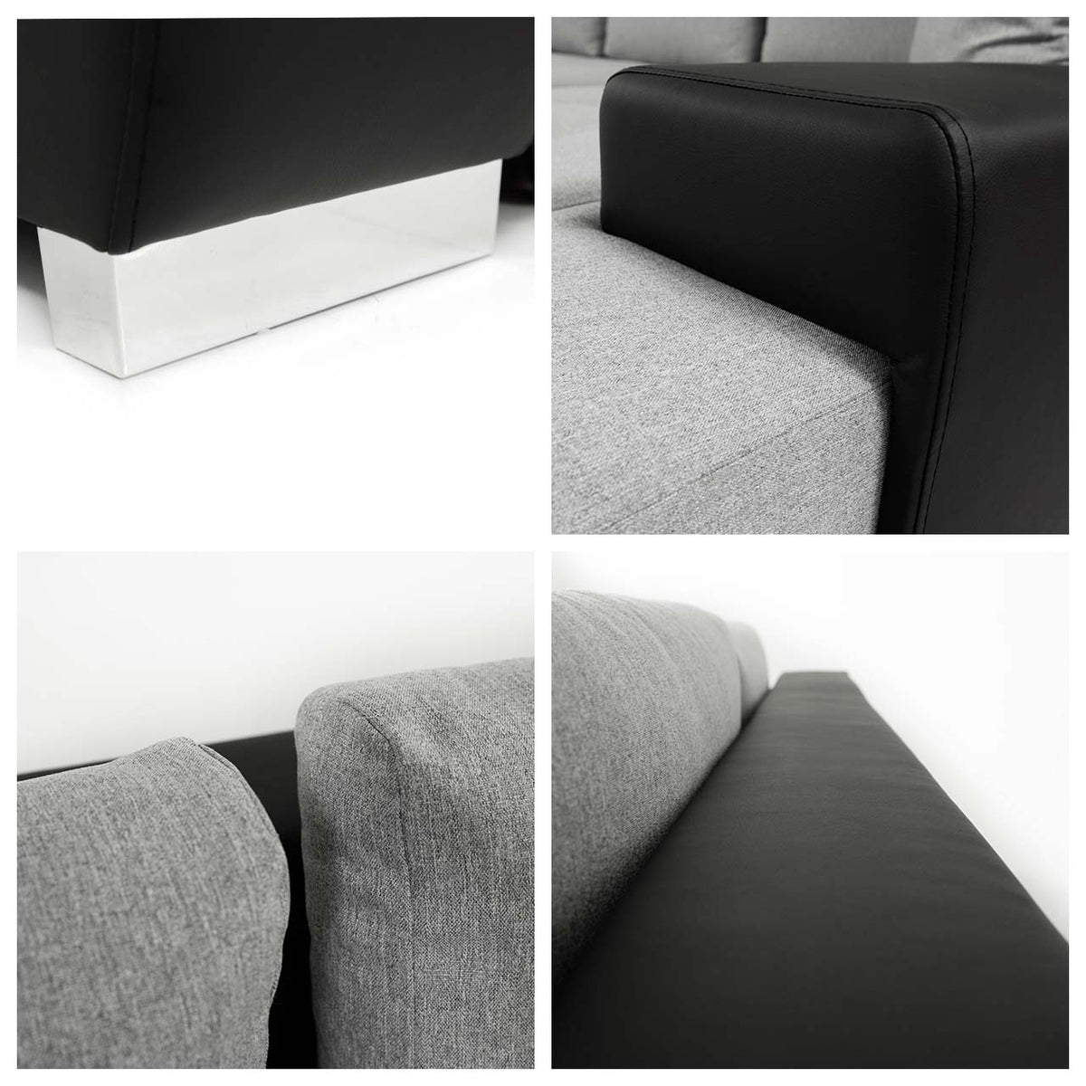 Sarokkanapé Orkan (Herkules) II, Szín: Soft 011 (Fekete) + Lawa 06