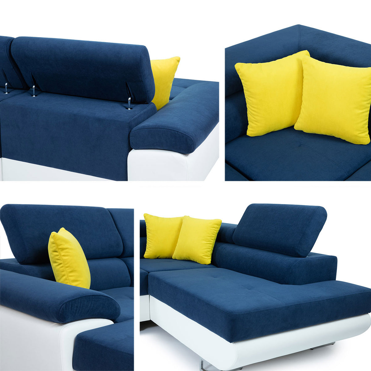 Sarokkanapé Kiságyere BIS (Alvin Bis) Toptextil, Szín: Terra 05 + Terra 15, Változatok: Jobbos