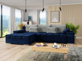 Sarokkanapé Bangkok (Kanton) Toptextil, Szín: Magic Velvet 2216 + Magic Velvet 2240 Pik, Változatok: Balos