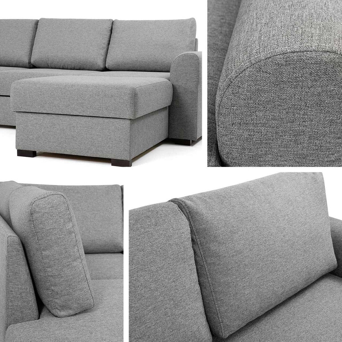 Sarokkanapé Wilma Large (Szafran Large) Toptextil, Szín: Abriamo 03, Változatok: Jobbos