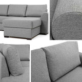 Sarokkanapé Wilma Large (Szafran Large) Toptextil, Szín: Abriamo 03, Változatok: Jobbos