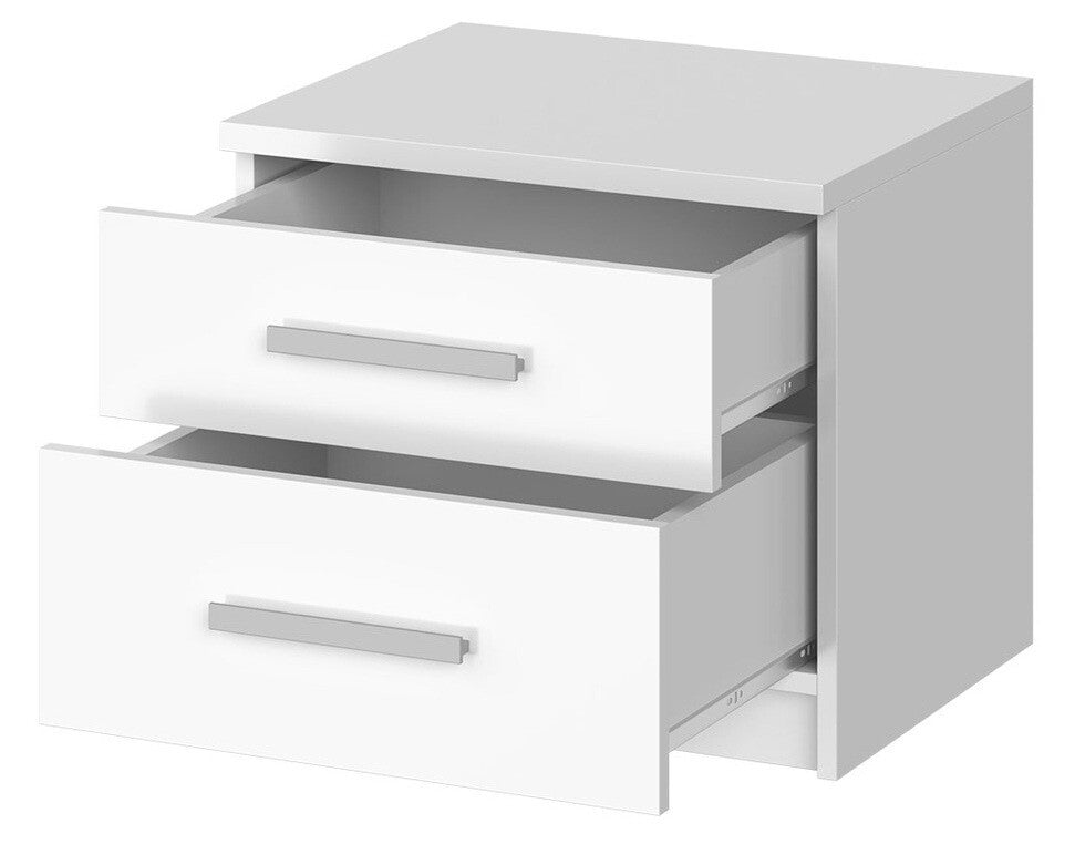 Hálószoba garnitúra Bonem XI (Kler XI), Szín: Fehér + öko bőr Soft Pik 011