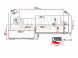 Sarokkanapé Laris Premium (Wales Premium), Szín: Venus bársony 2911, Változatok: Balos