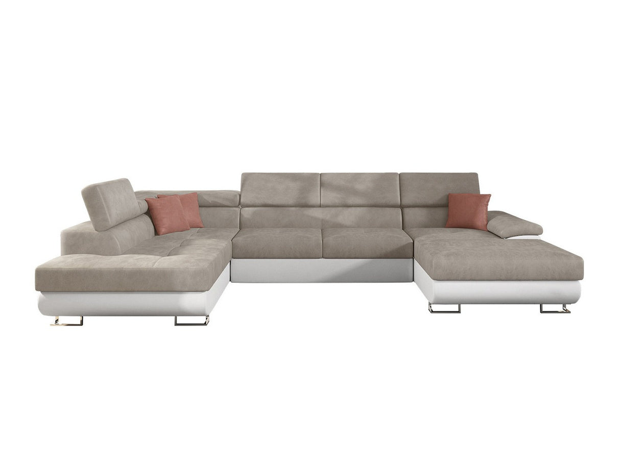 Sarokkanapé Kiságyere BIS (Alvin Bis), Szín: Soft 017 + Uttario Velvet 2979 + Uttario Velvet 2955 St, Változatok: Balos