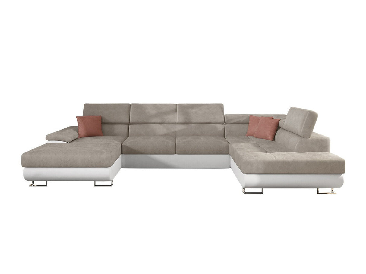 Sarokkanapé Kiságyere BIS (Alvin Bis), Szín: Soft 017 + Uttario Velvet 2979 + Uttario Velvet 2955 St, Változatok: Jobbos