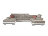 Sarokkanapé Kiságyere BIS (Alvin Bis), Szín: Soft 017 + Uttario Velvet 2979 + Uttario Velvet 2955 St, Változatok: Jobbos