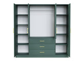 Gardróbszekrény BALI D4, Szín: Zöld