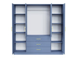 Gardróbszekrény BALI D4, Szín: Kék