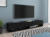 TV-állvány Lowboard A180 (Adenik 180), Led világítás: Nem, Szín: Grafit
