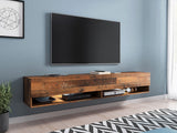 TV-állvány Lowboard A180 (Adenik 180), Led világítás: Nem, Szín: Érett tölgy