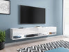 TV-állvány Lowboard A180 (Adenik 180), Led világítás: Igen, Szín: Fehér + Fényes fehér