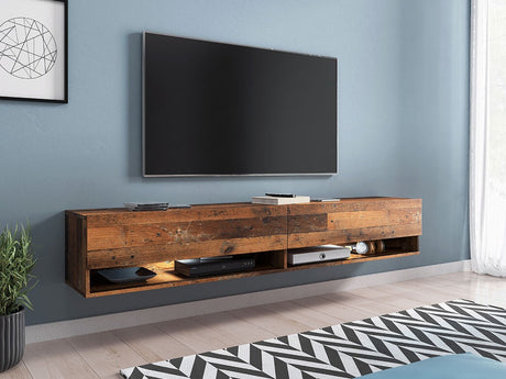 TV-állvány Lowboard A180 (Adenik 180), Led világítás: Igen, Szín: Érett tölgy