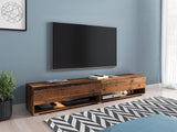 TV-állvány Lowboard A180 (Adenik 180), Led világítás: Igen, Szín: Érett tölgy