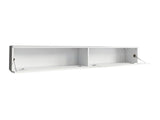 TV-állvány Lowboard D180 (Dlone 180), Led világítás: Nem, Szín: Wotan tölgy + Fényes fekete