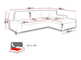 Sarokkanapé Orkan Mini (Herkules Mini) II, Szín: Soft 011 + Lux 06