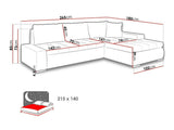 Sarokkanapé Orkan Mini (Herkules Mini) II, Szín: Lux 05 + Lux 06