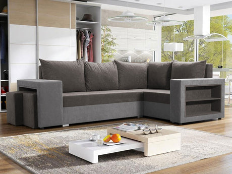 Sarokkanapé MILANO (Fonite), Szín: Mikrofaza 0014 + Mikrofaza 0027, Változatok: Jobbos