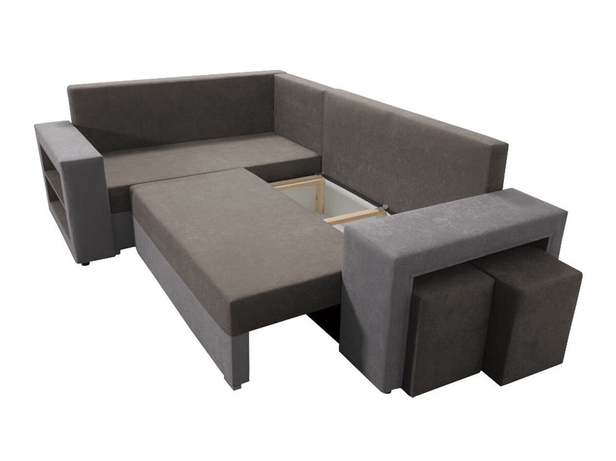 Sarokkanapé MILANO (Fonite), Szín: Mikrofaza 0014 + Mikrofaza 0027, Változatok: Jobbos