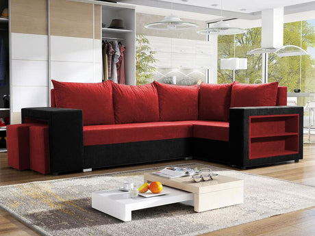 Sarokkanapé MILANO (Fonite), Szín: Mikrofaza 0015 + Mikrofaza 0034, Változatok: Jobbos