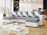 Sarokkanapé Astana U (Kodawi U), Szín: Öko bőr Soft 017 + Lawa 05