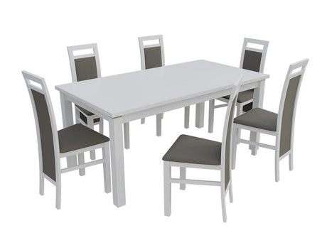 Szék K75 (JK75), Fa színe: Fehér, Kárpit: Soft 029