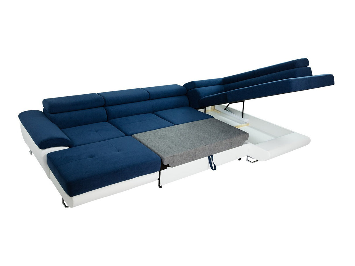 Sarokkanapé Kiságyere BIS (Alvin Bis) Toptextil, Szín: Venus Velvet 2911 + Kenia 796, Változatok: Balos