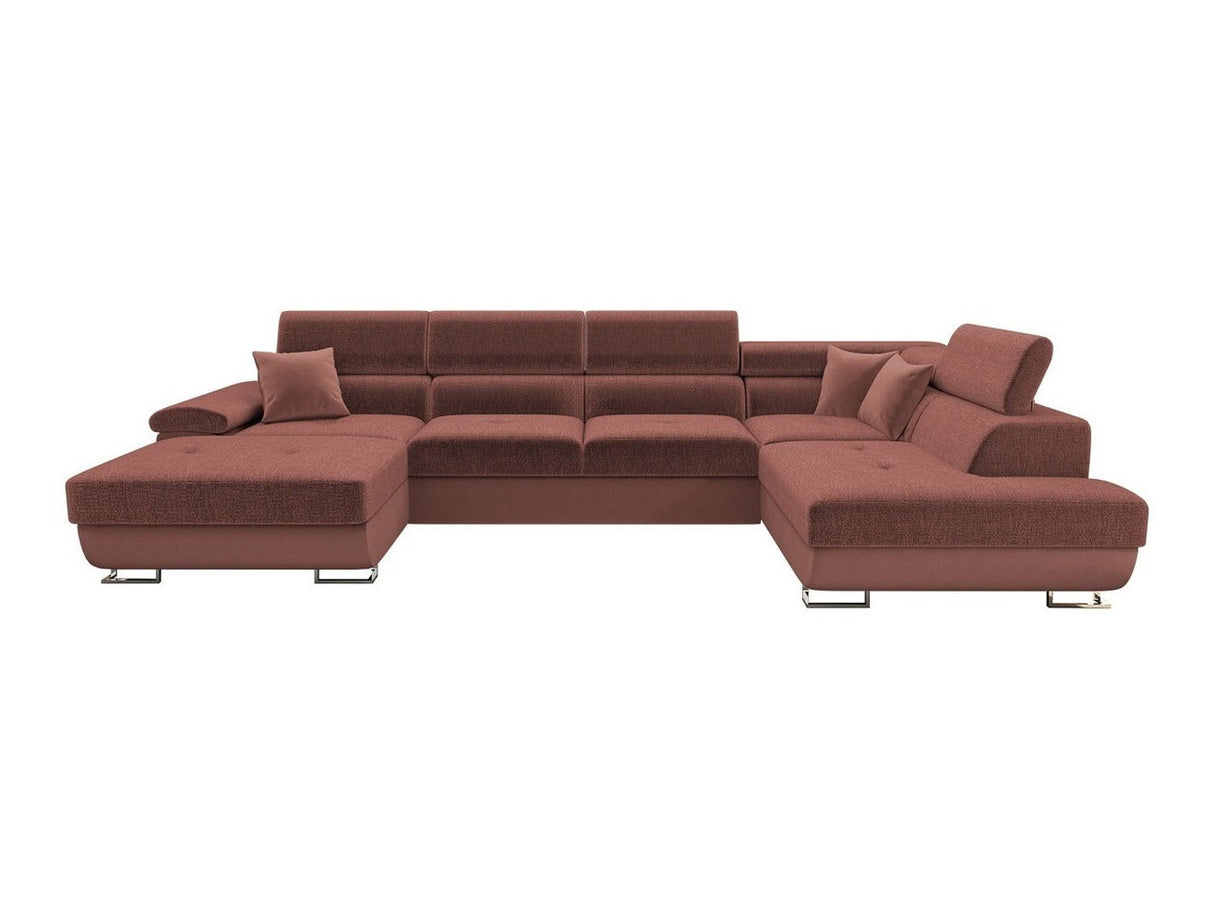 Sarokkanapé Kiságyere BIS (Alvin Bis) Toptextil, Szín: Otusso 17 + Velvetto 17, Változatok: Jobbos