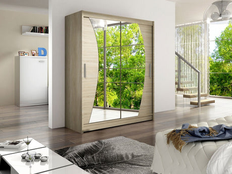 Gardróbszekrény Westa X (Presto), Szín: Sonoma tölgy, Led világítás: Nem